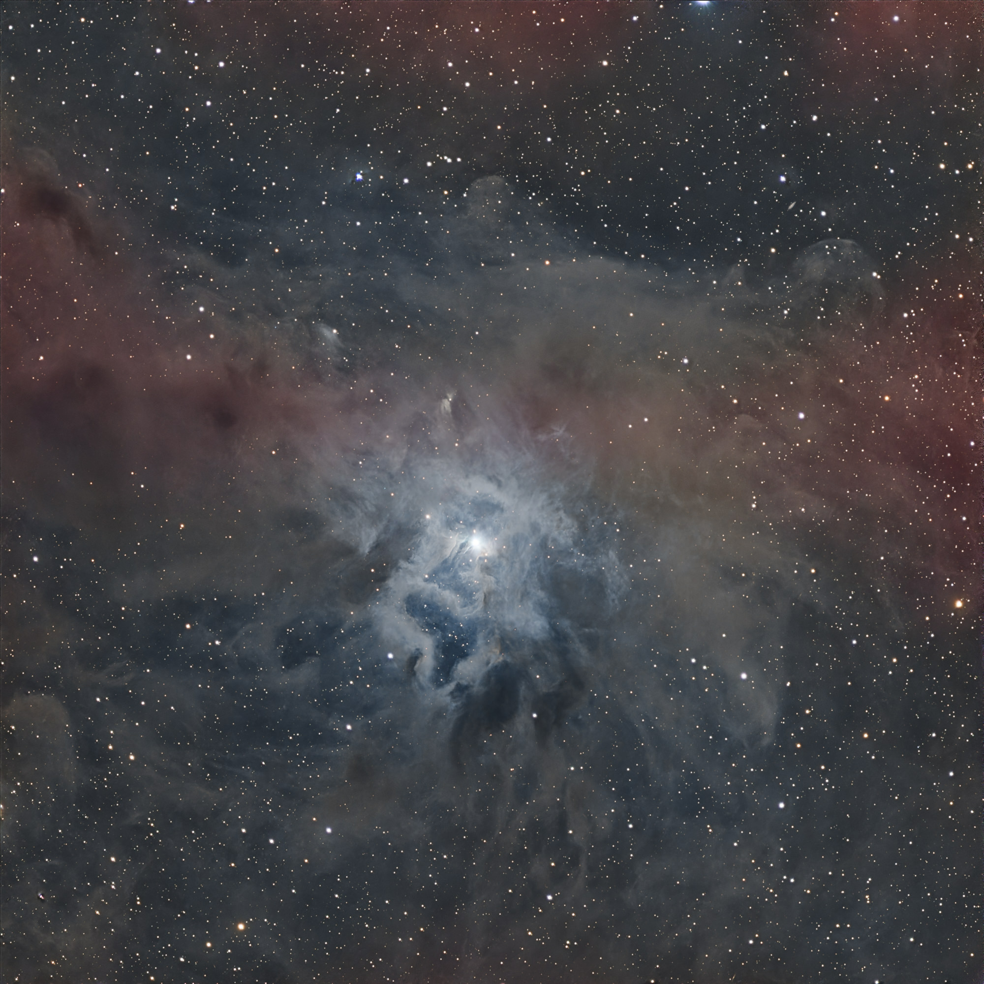 The Iris Nebula (also known as NGC 7023 and Caldwell 4) is a bright reflection nebula in the constellation Cepheus.